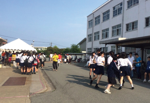 長縄競技の風景①